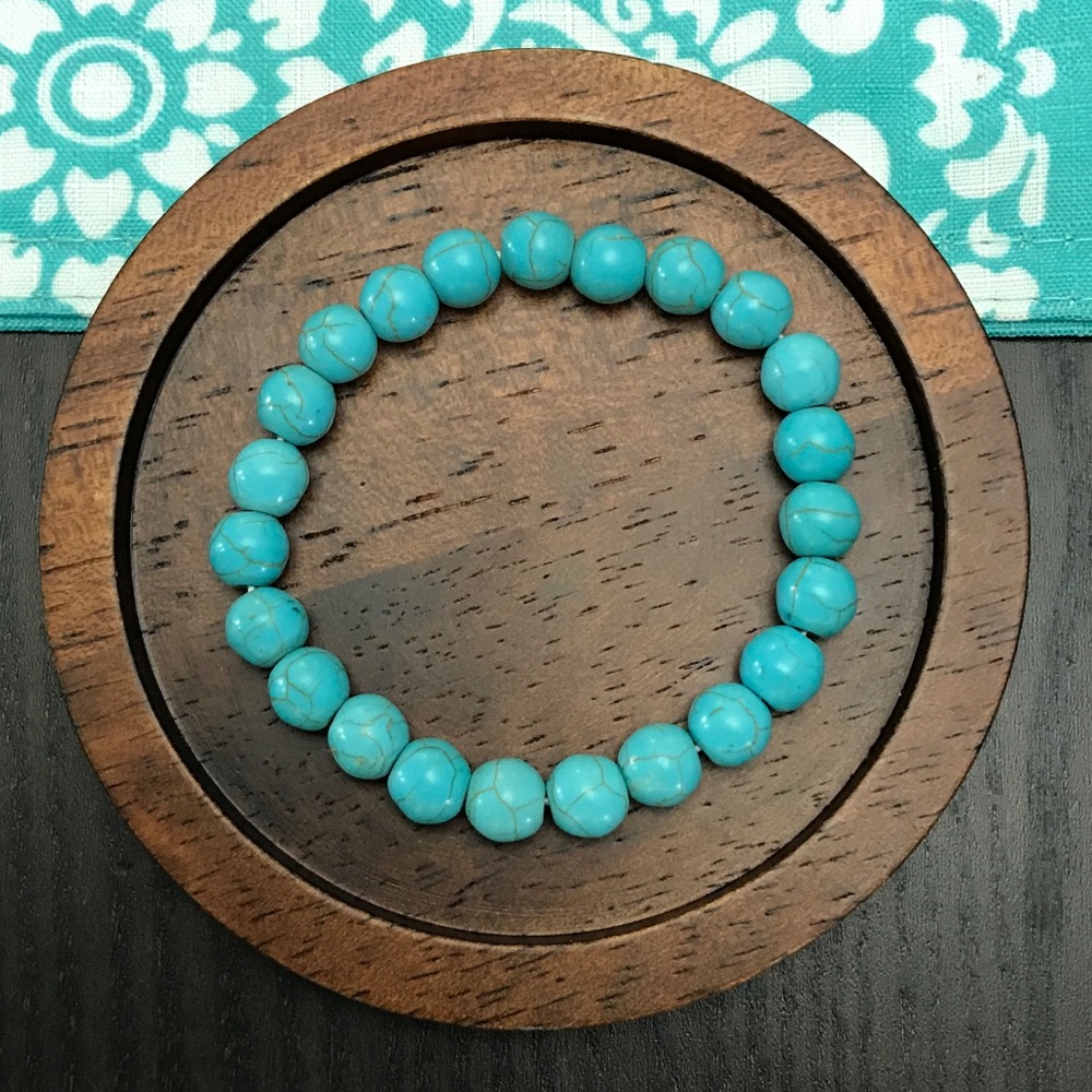 NEW!💙💎TURQUOISE BEAD BRACELET💎💙SMALL! NATURAL! - Picture 7 of 16